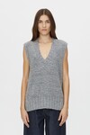 IZARA KNIT VEST (CHARCOAL NAVY) 