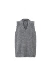 IZARA KNIT VEST (CHARCOAL NAVY) 