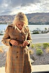 BRENTWOOD TRENCH COAT (CAMEL CHECK)